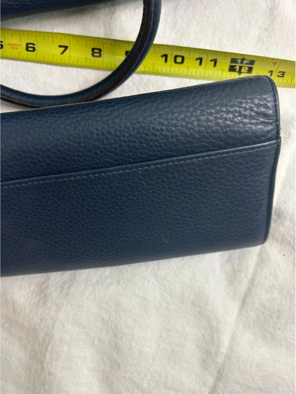 Michael Kors Hamilton Navy Blue Leather Satchel Bag With Matching Wallet Set